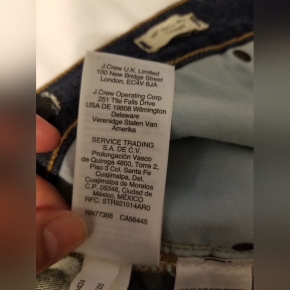 Madewell 10" High Rise Skinny Jeans Blue - Picture 2 of 15